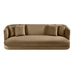 Alder 93.5" Velvet Upholstered Sofa in Beige