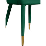 Destiny Velvet Upholstered Dining Chair in Green