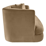Alder 93.5" Velvet Upholstered Sofa in Beige