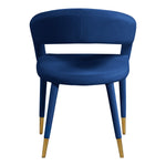 Destiny Velvet Upholstered Dining Chair in Navy
