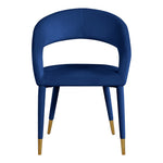 Destiny Velvet Upholstered Dining Chair in Navy