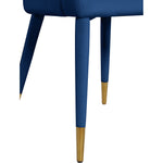 Destiny Velvet Upholstered Dining Chair in Navy