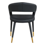 Destiny Vegan Leather Upholstered Dining Chair in Black