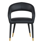 Destiny Vegan Leather Upholstered Dining Chair in Black