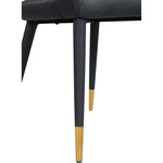 Destiny Vegan Leather Upholstered Dining Chair in Black