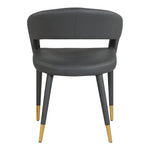 Destiny Vegan Leather Upholstered Dining Chair in Grey