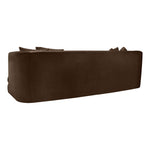 Alder 93.5" Velvet Upholstered Sofa in Brown