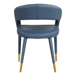 Destiny Vegan Leather Upholstered Dining Chair in Navy