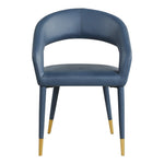 Destiny Vegan Leather Upholstered Dining Chair in Navy