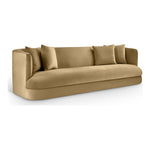 Alder 93.5" Velvet Upholstered Sofa in Camel