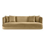 Alder 93.5" Velvet Upholstered Sofa in Camel