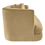 Alder 93.5" Velvet Upholstered Sofa in Camel