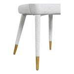 Destiny Boucle Fabric Upholstered Dining Chair in Cream