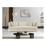 Alder 93.5" Velvet Upholstered Sofa in Cream