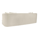 Alder 93.5" Velvet Upholstered Sofa in Cream