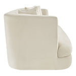 Alder 93.5" Velvet Upholstered Sofa in Cream