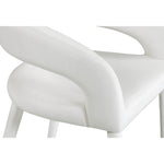 Destiny Velvet Upholstered Counter Stool in Cream