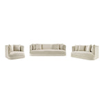 Alder 93.5" Velvet Upholstered Sofa in Cream
