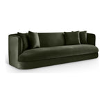Alder 93.5" Velvet Upholstered Sofa in Green
