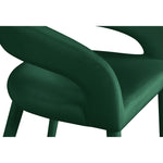 Destiny Velvet Upholstered Counter Stool in Green
