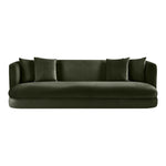 Alder 93.5" Velvet Upholstered Sofa in Green