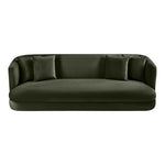 Alder 93.5" Velvet Upholstered Sofa in Green