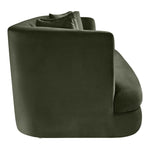 Alder 93.5" Velvet Upholstered Sofa in Green