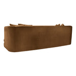 Alder 93.5" Velvet Upholstered Sofa in Saddle