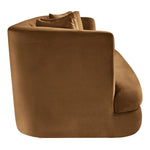 Alder 93.5" Velvet Upholstered Sofa in Saddle