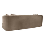 Alder 93.5" Velvet Upholstered Sofa in Taupe