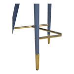 Destiny Vegan Leather Upholstered Counter Stool in Navy
