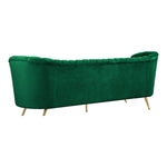 Margo 88" Velvet Upholstered Sofa in Green