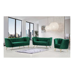 Margo 88" Velvet Upholstered Sofa in Green