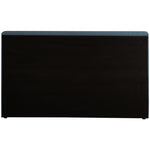 Devin Linen Textured Fabric Upholstered King Bed in Navy