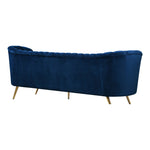 Margo 88" Velvet Upholstered Sofa in Navy