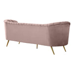 Margo 88" Velvet Upholstered Sofa in Pink