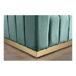 Marlon 86.5" Velvet Upholstered Sofa in Mint