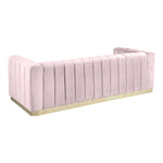 Marlon 86.5" Velvet Upholstered Sofa in Pink