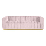 Marlon 86.5" Velvet Upholstered Sofa in Pink
