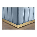 Marlon 86.5" Velvet Upholstered Sofa in Sky Blue
