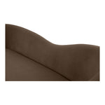 Ritz 85.5" Velvet Upholstered Sofa in Brown