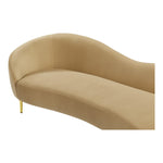 Ritz 85.5" Velvet Upholstered Sofa in Camel