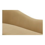 Ritz 85.5" Velvet Upholstered Sofa in Camel