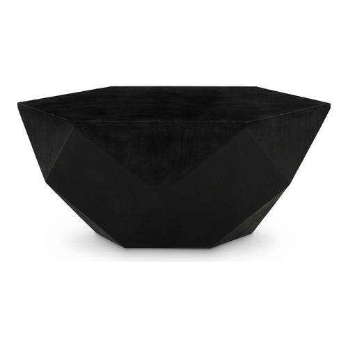 Diamante Oak Veneer Coffee Table in Black