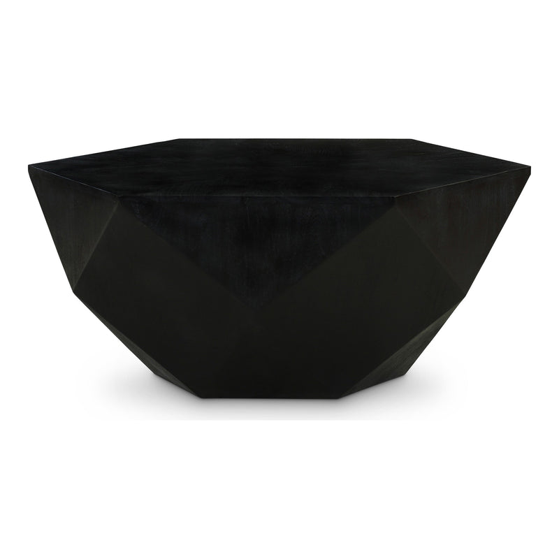 Diamante Oak Veneer Coffee Table in Black