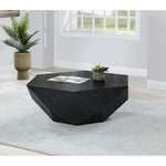 Diamante Oak Veneer Coffee Table in Black