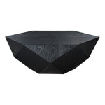 Diamante Oak Veneer Coffee Table in Black