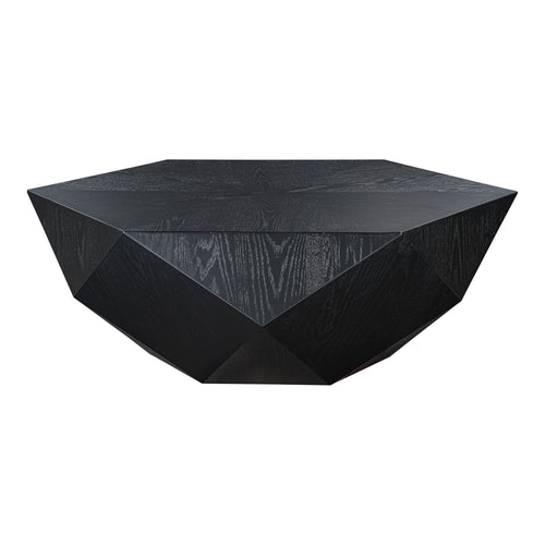 Diamante Oak Veneer Coffee Table in Black