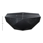 Diamante Oak Veneer Coffee Table in Black