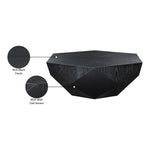 Diamante Oak Veneer Coffee Table in Black